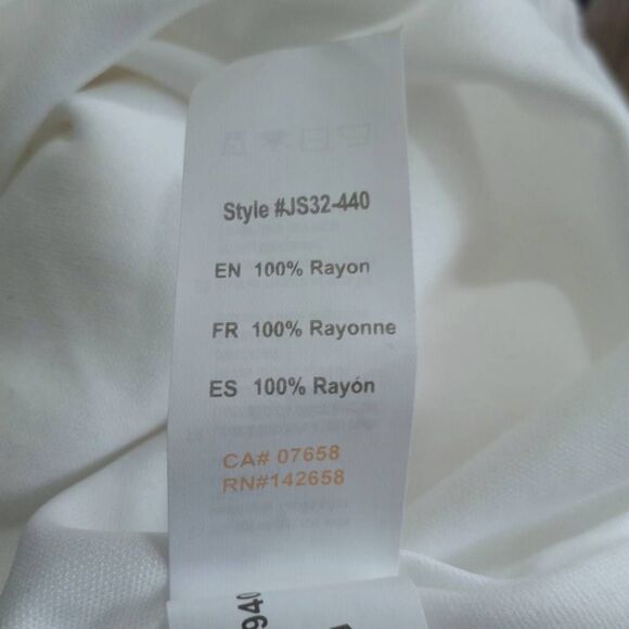 Revamped White Maxi Dress Sz.L NWT - Picture 9 of 9